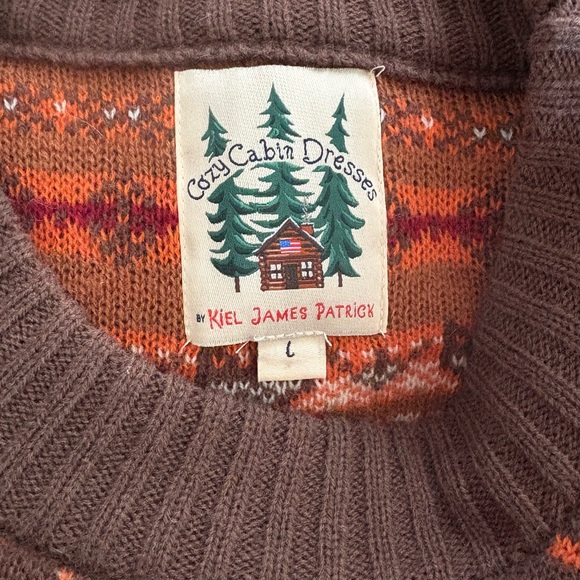 NWT Kiel James Patrick Cozy Cabin Fantastic Fox Dress L - Picture 5 of 7